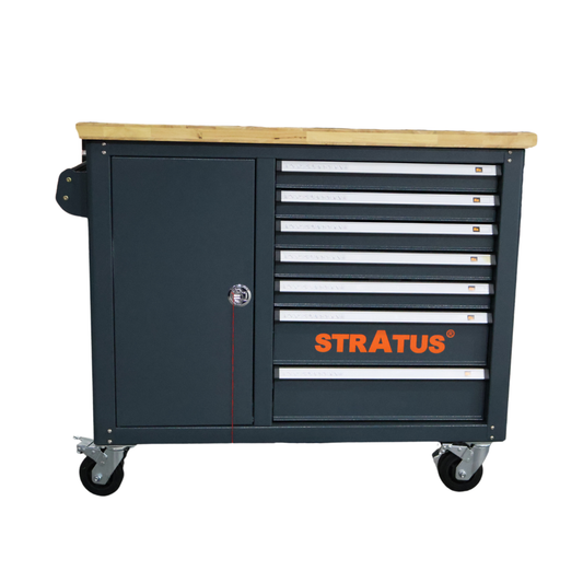 Stratus Heavy Duty Mobile 46" W 14-Drawer Tool Chest Workbench SAE-TL1446