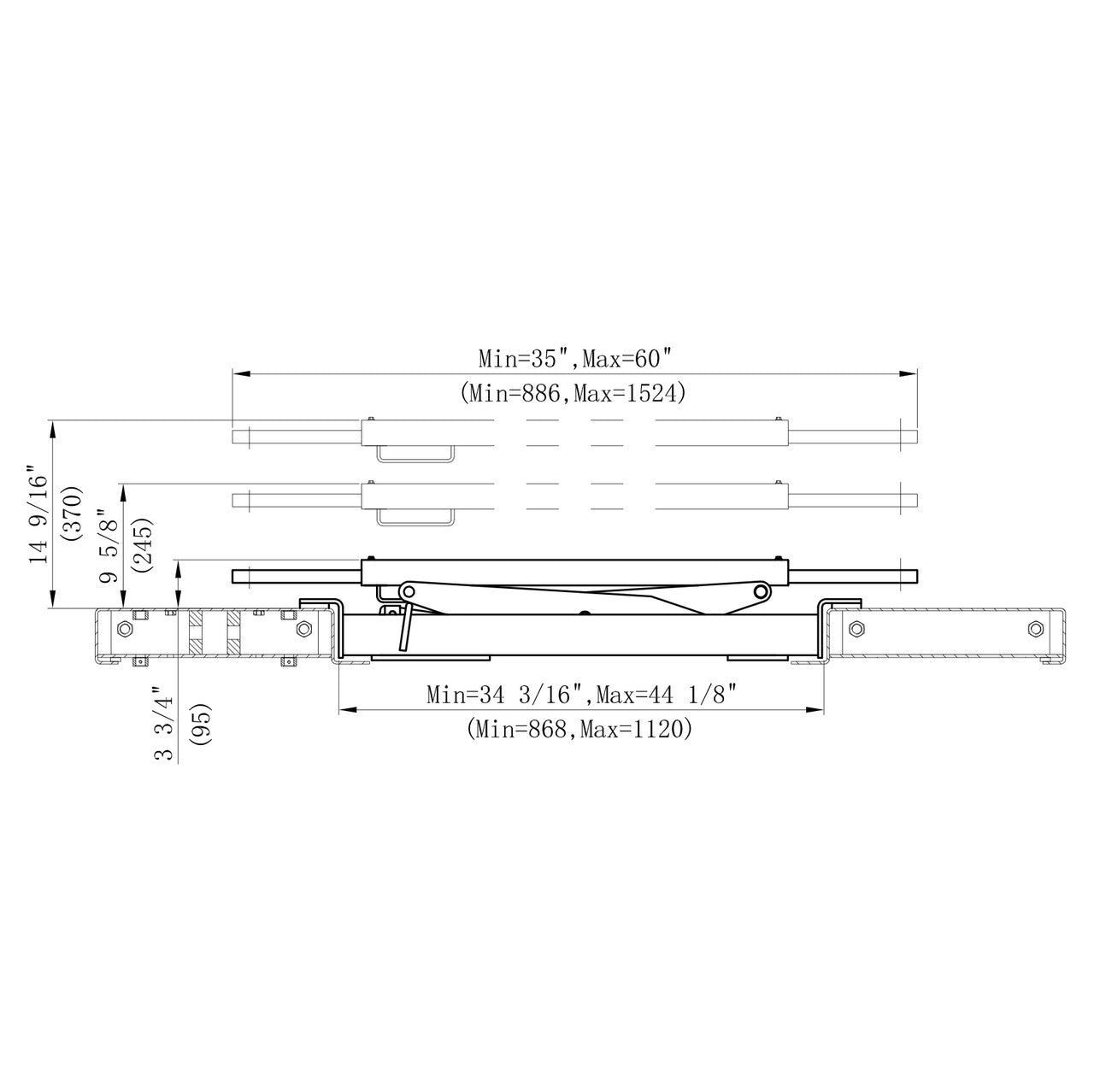 Stratus Sliding Bridge Jack SAE-BJ5