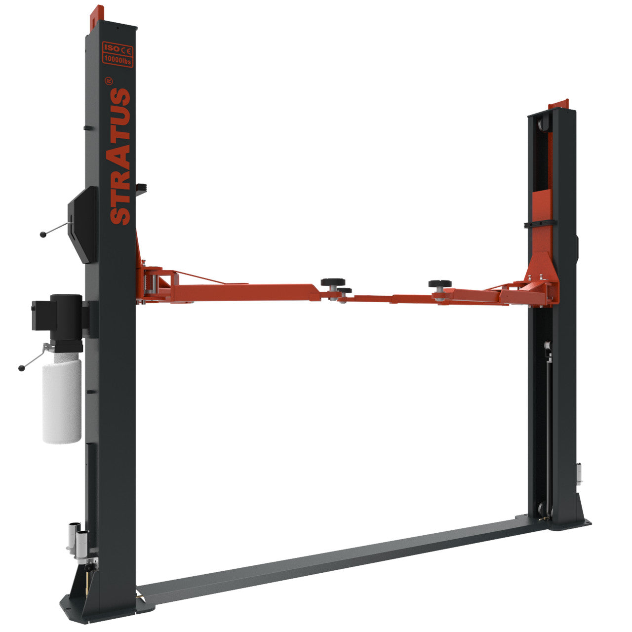 Stratus Floor Plate Open Top 10,000 LBS Capacity Single Point Manual Release Car Lift SAE-F10S