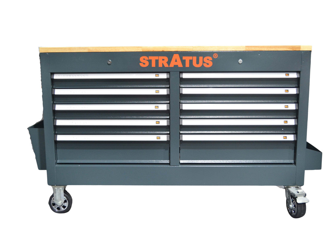 Stratus Heavy Duty Mobile 46" W 10-Drawer Tool Chest Workbench SAE-TL1046